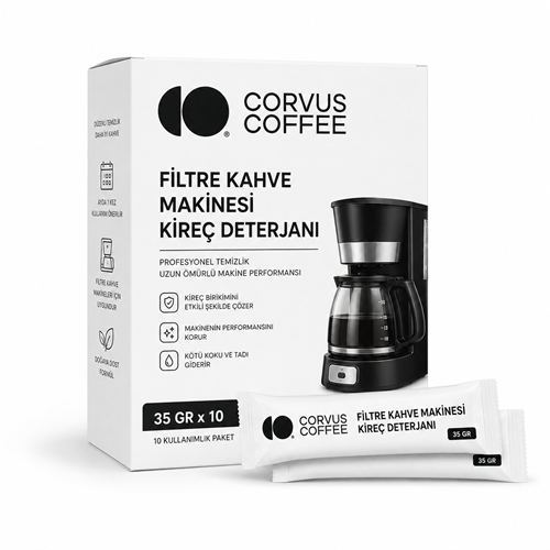 35 GR. X 10 Filtre Kahve Makinesi Kireç Deterjanı - Corvus Kahve